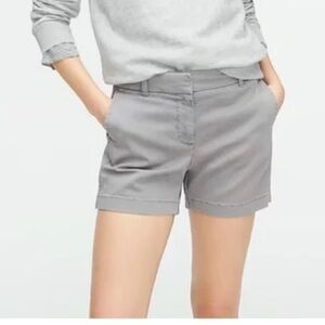 NWT J. Crew Grey Chino Shorts Size 12